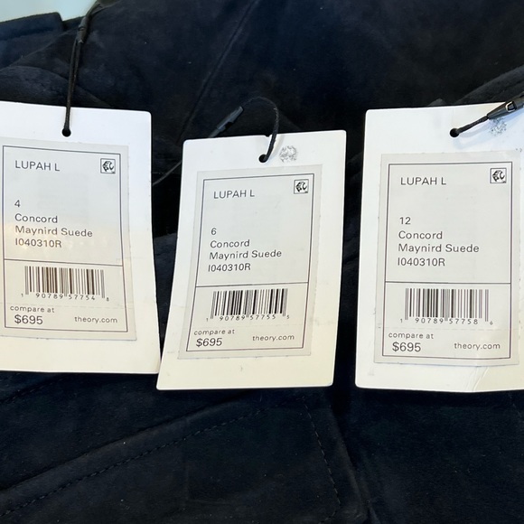 THEORY**Concord Navy Suede Leather Skirt**US 4,6,12 $695 - Picture 5 of 5